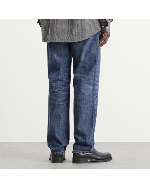 Nudie Jeans Blue Rad Rufus Straight Leg Jeans for men