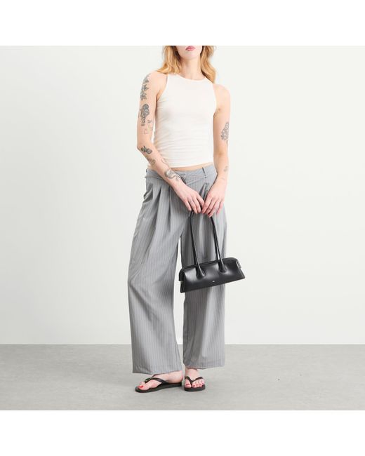 Deiji Studios Gray Tri Pleat Pants