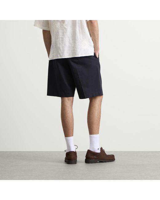 NN07 Blue Kay Pleated Shorts for men