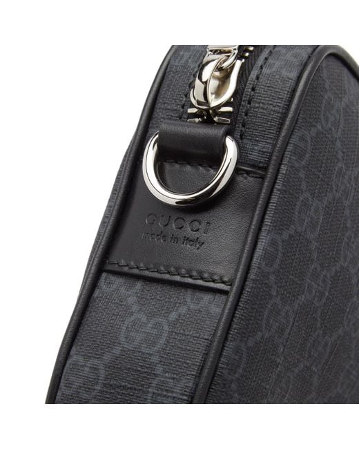 Gucci Black Gg Pouch With Strap for men