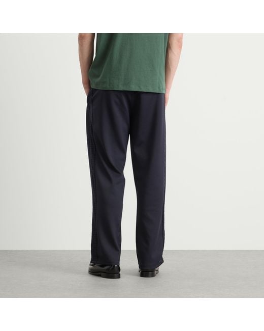 Palmes Blue Tricot Track Pants for men