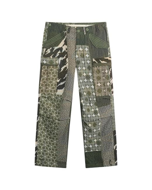 Maharishi Green Maha Rice Stitch M65 Cargo Pants for men