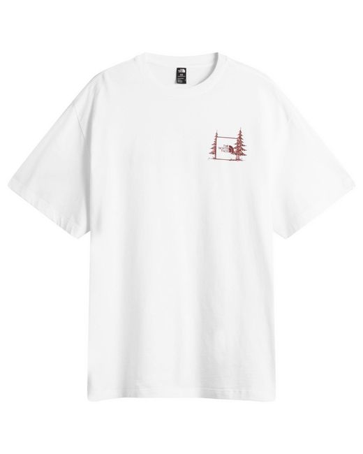 The North Face White Camping Relaxed T-Shirt for men