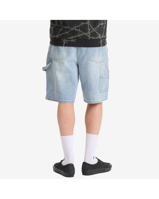 Butter Goods Blue Weathergear Denim Shorts for men