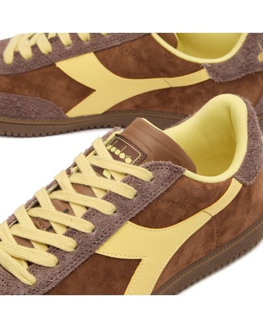 Diadora Brown Trainer Hairy Sneaker for men