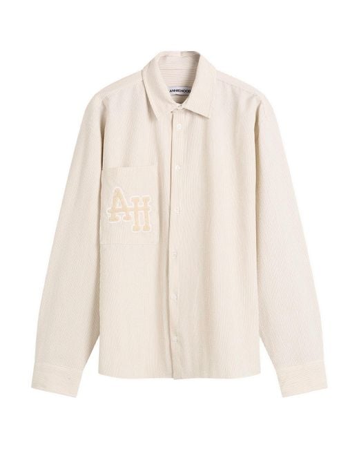 Annie Hood Natural College Seersucker Shirt for men