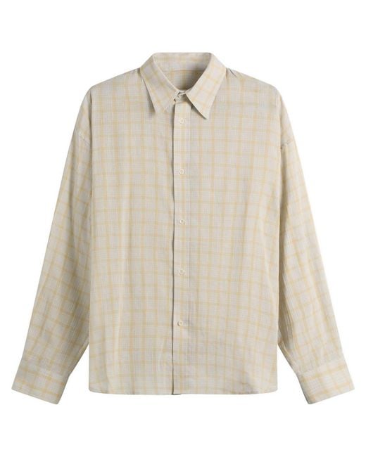 SAGE NATION Natural Chisholm Check Shirt for men