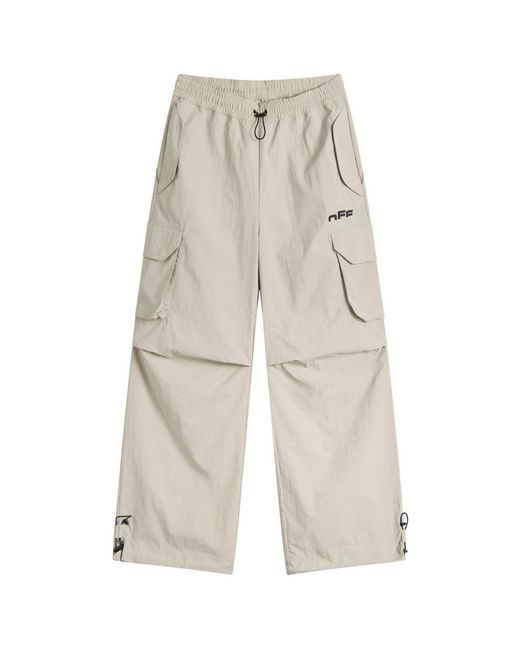 Off-White c/o Virgil Abloh Natural Off Shared Nylon Track Pants for men