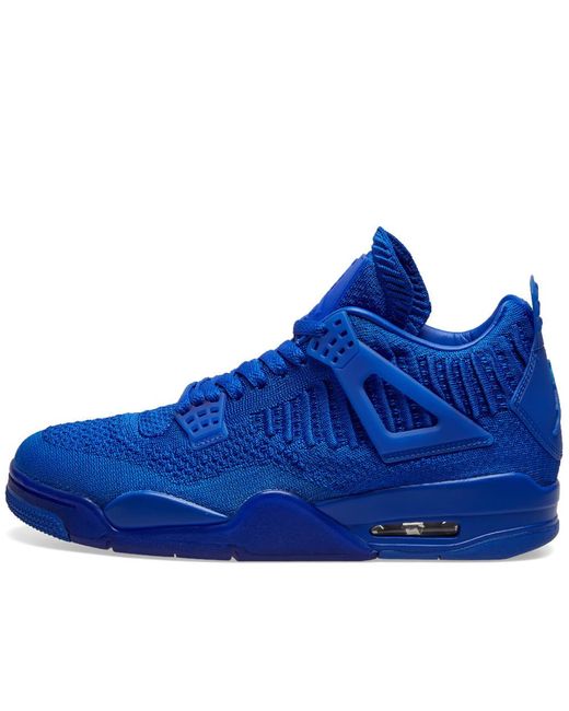 retro 4 flyknit blue