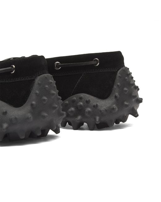 Eytys Black Mistral Suede Boat Shoes for men
