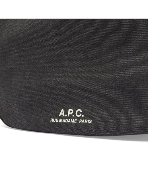A.P.C. Black Journal Bag for men