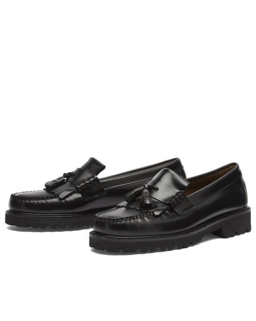 G.H.BASS Black Layton Ii 90S Kiltie Loafer for men