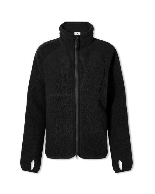 Snow Peak Black Thermal Boa Fleece Jacket