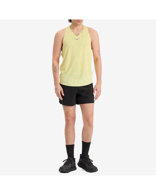 Hoka One One Yellow M Race Day Singlet for men
