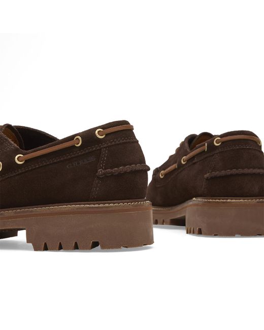G.H.BASS Brown Ranger Camp Moc Shoe for men