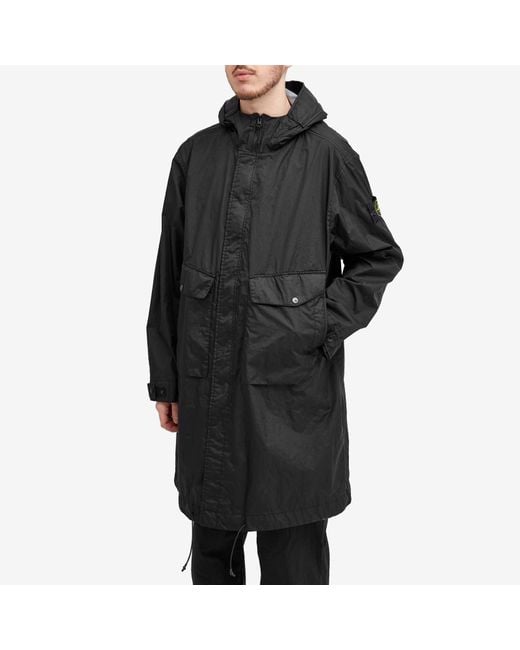Stone Island Membrana 3L Tc Fishtail Parka Jacket in Black for Men