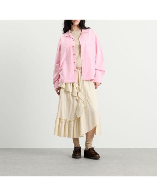 STORY mfg. Pink Greeting Shirt