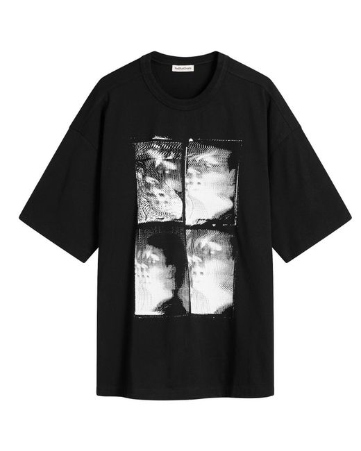 YMC Black Triple T-Shirt Faces for men