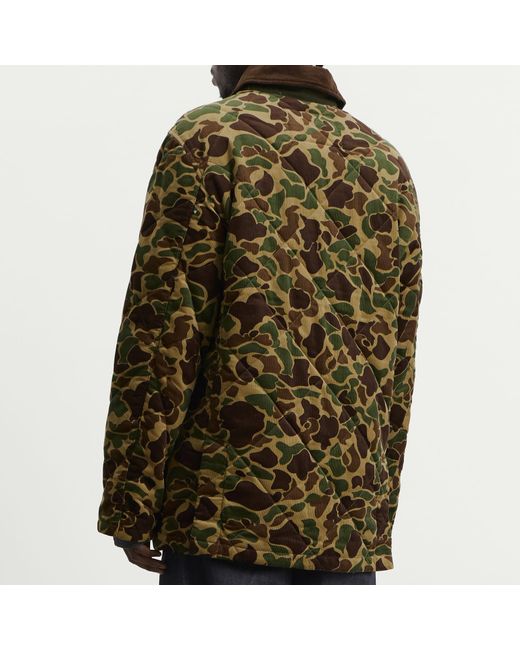 Polo Ralph Lauren Green Quilted Hunting Jacket for men