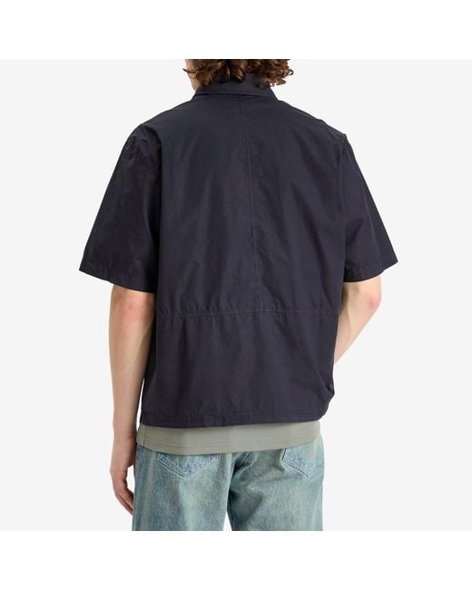 C P Company Blue Boxy Short Sleeve Shirt for men