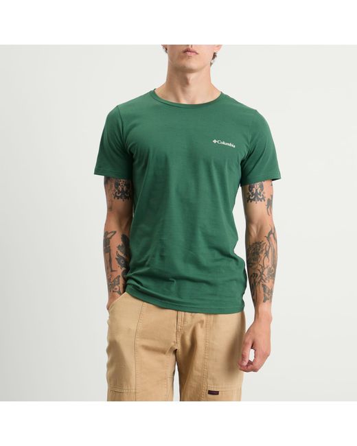 Columbia Green Rapid Ridge Back Graphic T-Shirt Ii for men