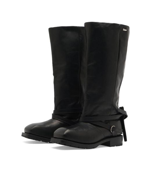Our Legacy Black High Engine Boots