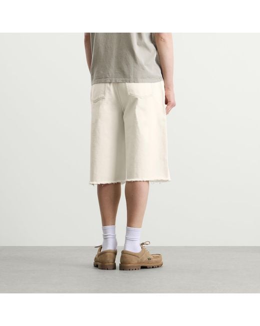 AMI Natural Light Denim Short for men