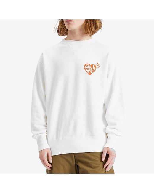 Human Made White Tsuriami Snake Sweatshirt for men
