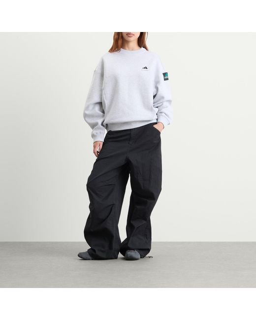 Adidas White Eqt Crew Sweatshirt