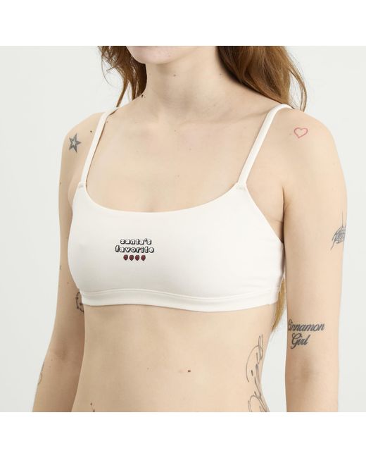 Skims Red X Cpfm Cotton Jersey Scoop Bralette 2-Pack