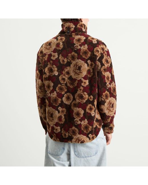 Napapijri Brown X Martine Rose Jacquard Fleece Jacket for men