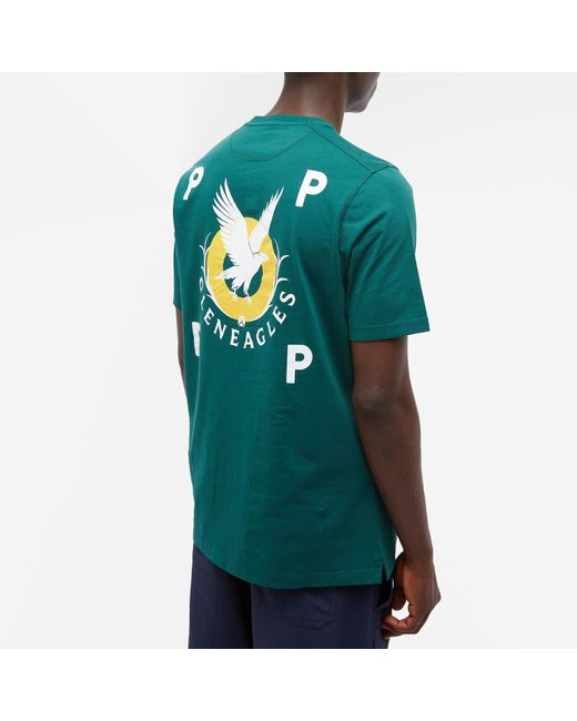 Pop Trading Co. Green X Gleneagles By End. Logo Pocket T-Shirt for men