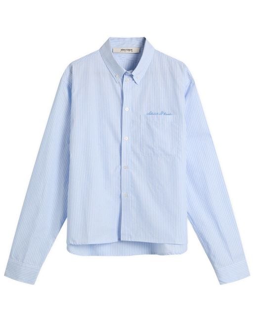 About Blank Blue Stripe Oxford Shirt for men