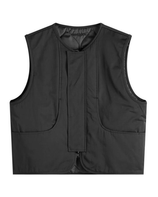 About Blank Black Reversible Gilet for men
