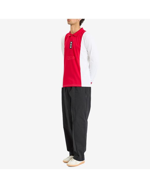Adidas Red Ajax 125 Long Sleeve Jersey