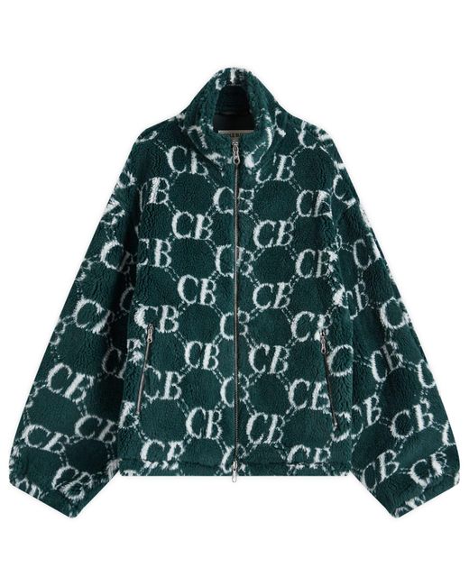 Cole Buxton Green Cb Monogram Fleece for men
