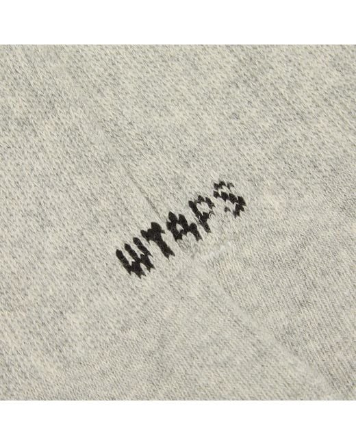 (w)taps Gray Skivvies Sox 3-Pack for men