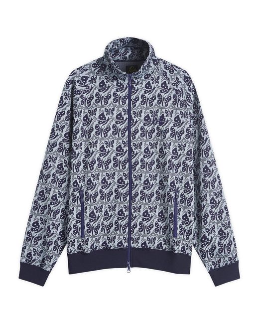 Needles Poly Jacquard Track Jacket in Blue for Men | Lyst