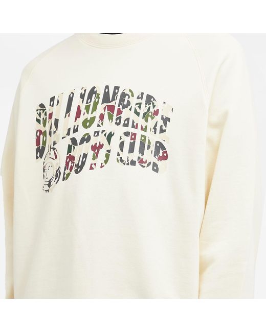 BBCICECREAM White Duck Camo Arch Logo Crew Sweat for men