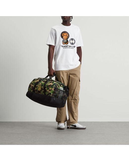 adidas X Bape Duffle Bag in Black for Men | Lyst