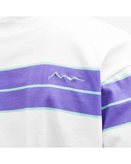 Manastash Purple Aberdeen Rugger T-Shirt for men