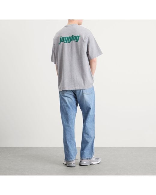 Unlikely Dry Goods Gray Authentic Jogging T-Shirt for men