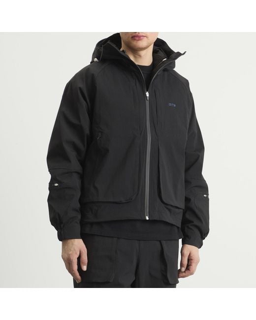 Arte' Black Technical Polar Jacket for men