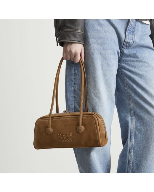 MARGE SHERWOOD Brown Soft Boston Ew Bag