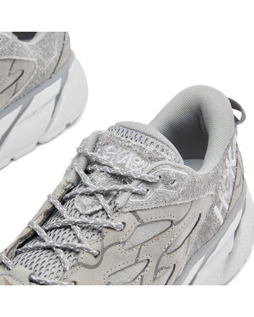 Hoka One One Gray U Clifton L Suede Tp