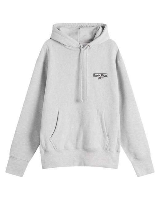 Service Works Gray Trademark Hoodie for men