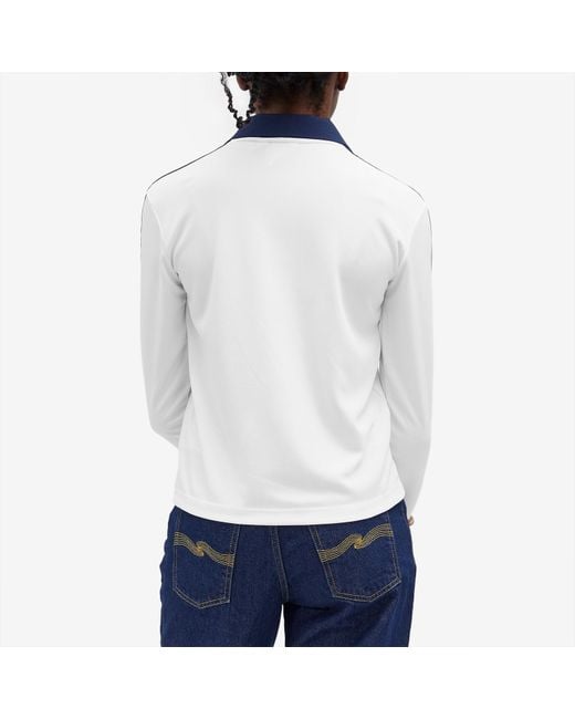 SPORTY & RICH 長袖サッカージャージー ネイビー 長袖 adidas adidas X Sporty & Rich Long Sleeve Soccer Jersey in Blue | Lyst