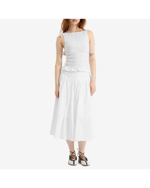 Peachy Den White Deba Top