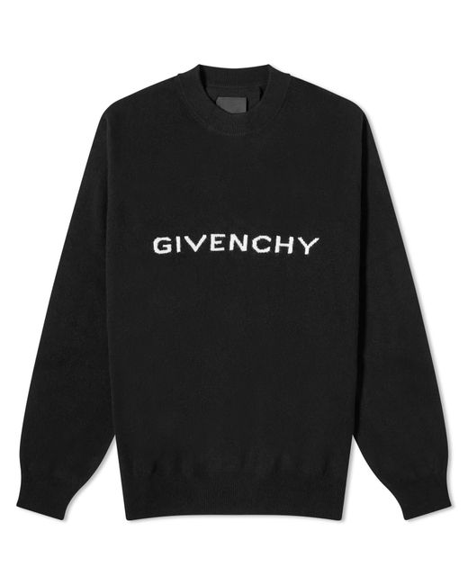Givenchy Black Archetype Logo Knit Jumper for men