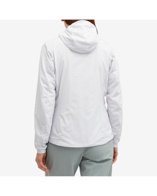 Arc'teryx White Proton Lightweight Hoodie Jacket
